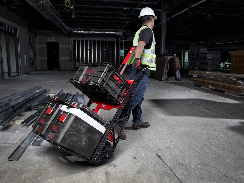 Carrello Pieghevole Con Ruote Tutto Terreno - Resistente, Manico Regolabile, Per Campeggio, Spesa, Pesca, Sport (Nero)