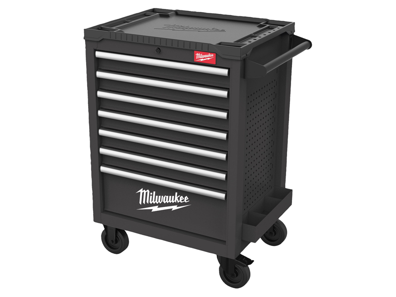 Carrello portautensili grigio Milwaukee SRC27/7-2 741x520x971mm a 7 cassetti
