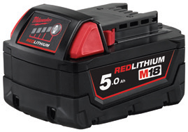 Dettaglio batteria RedLithium Milwaukee