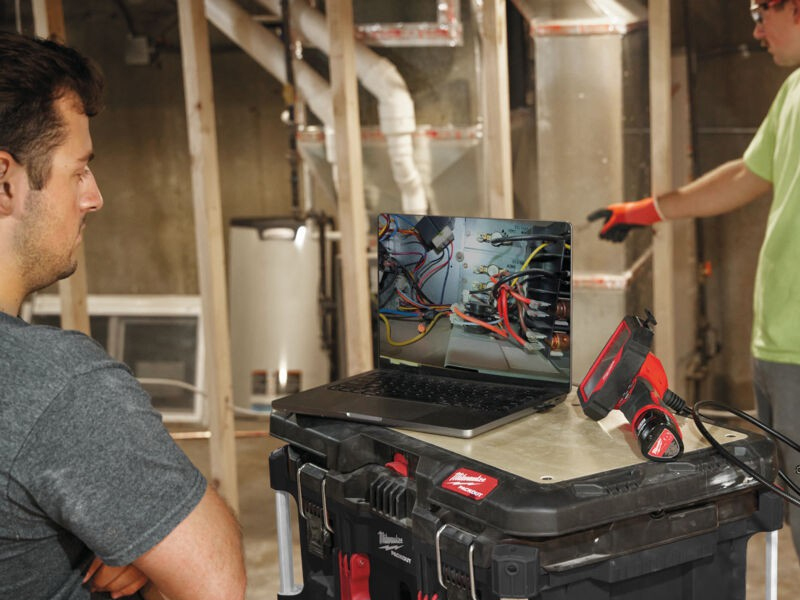 Utilizzo telecamera d'ispezione a batteria M12 360IC12 Milwaukee