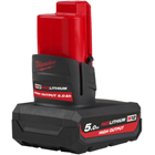 dotazione batteria M12 5.0Ah High Output Milwaukee