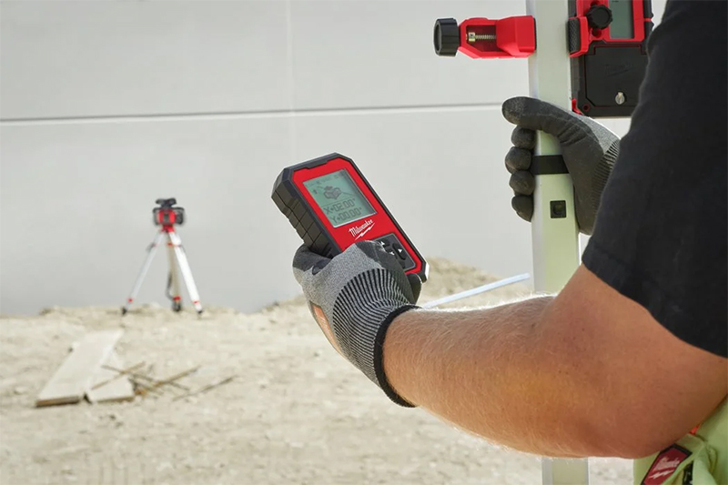 Utilizzo ricevitore RD1200 per laser rosso Milwaukee