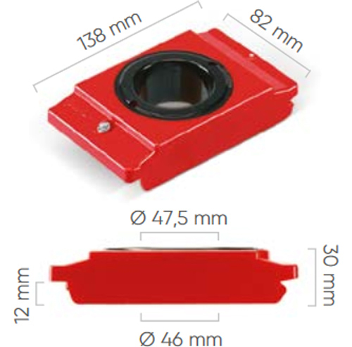 dimensioni boccole abs HSK A63-B80 Fami
