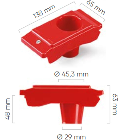 dimensioni bocole abs ISO 40 Fami