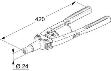 dimensioni rivettatrice FAR K25