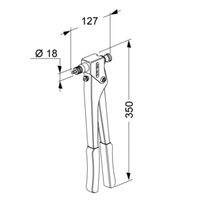 dimensioni rivettatrice FAR KJ21