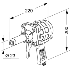 dimensioni rivettatrice FAR RAC 83/95