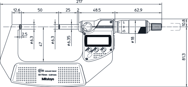 misure micrometro 293-232-30 Mitutoyo