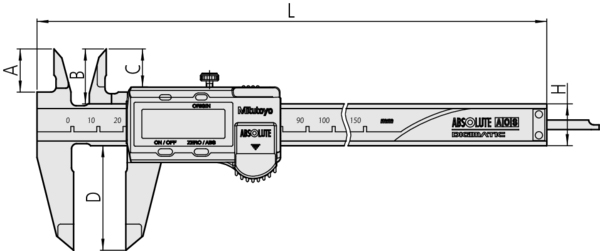 misure calibro 500-184-30 Mitutoyo