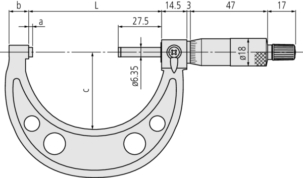 misure micrometro per esterni analogico 103 Mitutoyo