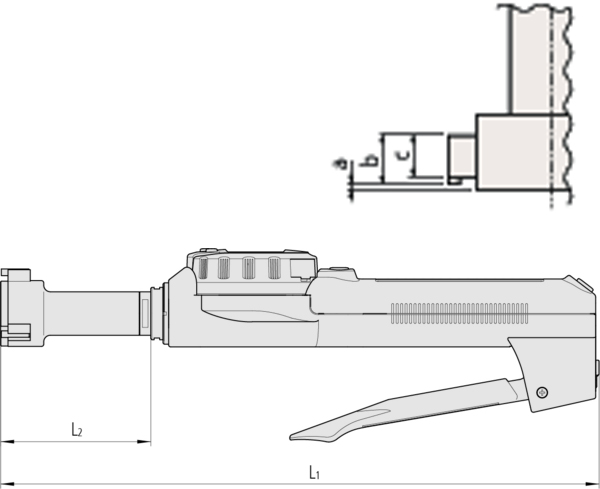 schema micrometro interni digitale Borematic Mitutoyo