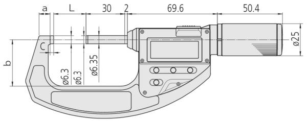 misure micrometro digitale QuickMike 293-666-20 Mitutoyo