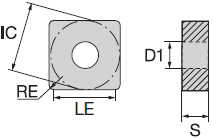 Dettaglio misure inserto Nikko Tools