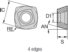 Dettaglio misure inserto Nikko Tools