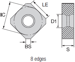 Dettaglio misure inserto Nikko Tools