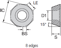 Dettaglio misure inserto Nikko Tools