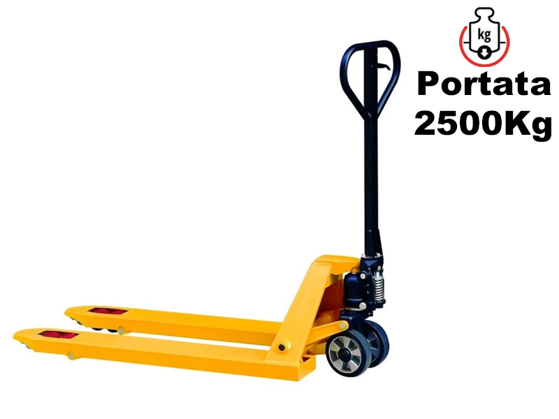 Transpallet manuale Novamach N2/GP 540x1150mm ruote gomma elastica, portata 2500kg