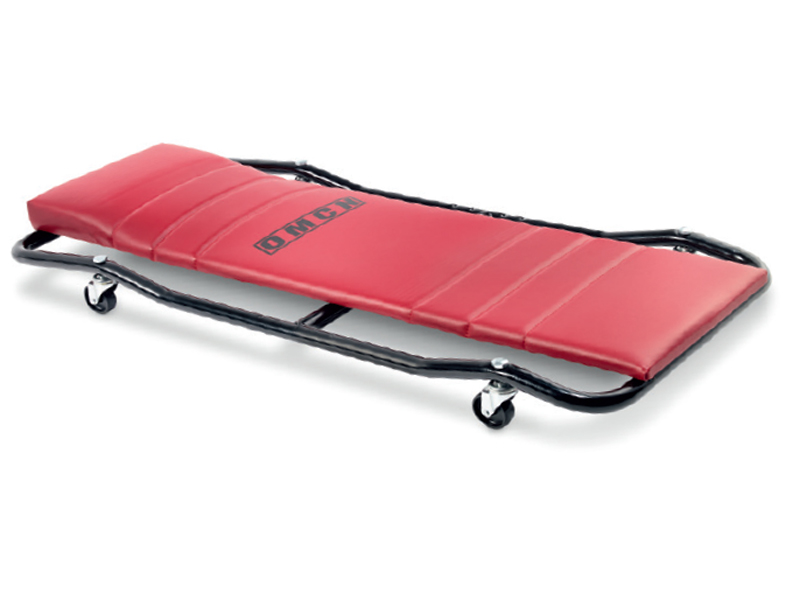 Carrello sotto auto OMCN 099/B con struttura tubolare e schienale imbottito