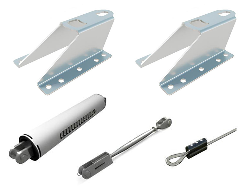 Linea di ancoraggio Rego F-Stop CAT Tipo C per coperture metalliche in Kit