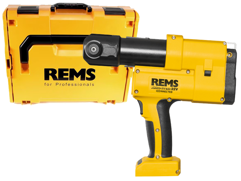 Pressatrice REMS Akku-Press 22V ACC Connected con monitoraggio processo, ��10-108mm