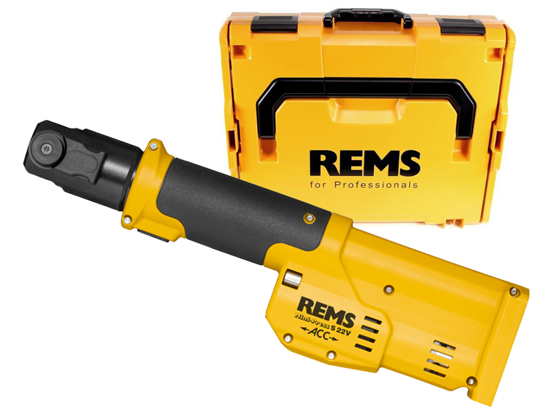 Pressatrice radiale REMS Mini-Press S 22V ACC 22kN per giunzioni a pressione ��10-40 mm