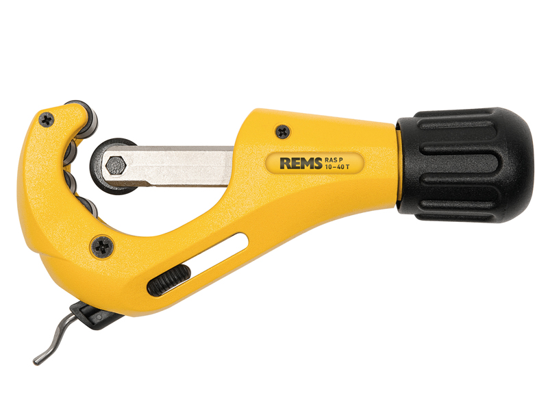 Tagliatubi REMS P10-40T per tubi in plastica e multistrato con sbavatore integrato, 10-40mm
