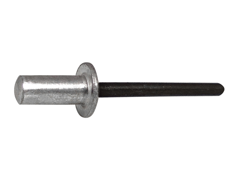 rivetti stagno in alluminio d.6,4mm rivit saft testa tonda e chiodo in acciaio (250pz)
