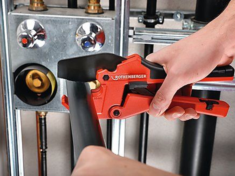 Taglia Tubi ROTHENBERGER Per Plastica - Cesoia Manuale Per PP, PE, PEX, PB, PVDF Fino A 42mm - Foto 9