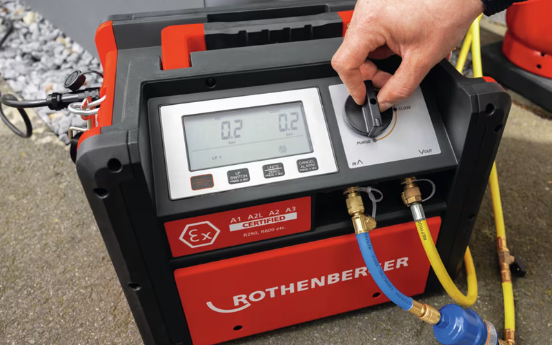 utilizzo recuperatore di refrigerante Rorec Pro A3 Rothenberger