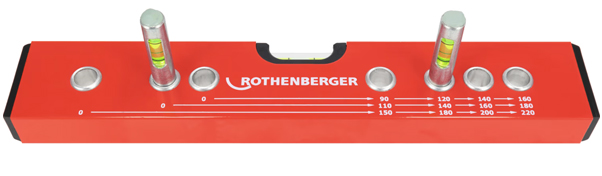 dettaglio set di livelle Rocheck Rothenberger