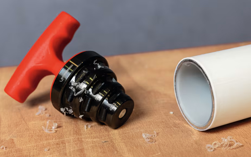 Dettaglio smussatore calibratore Rocaliber L per tubi in plastica Rothenberger