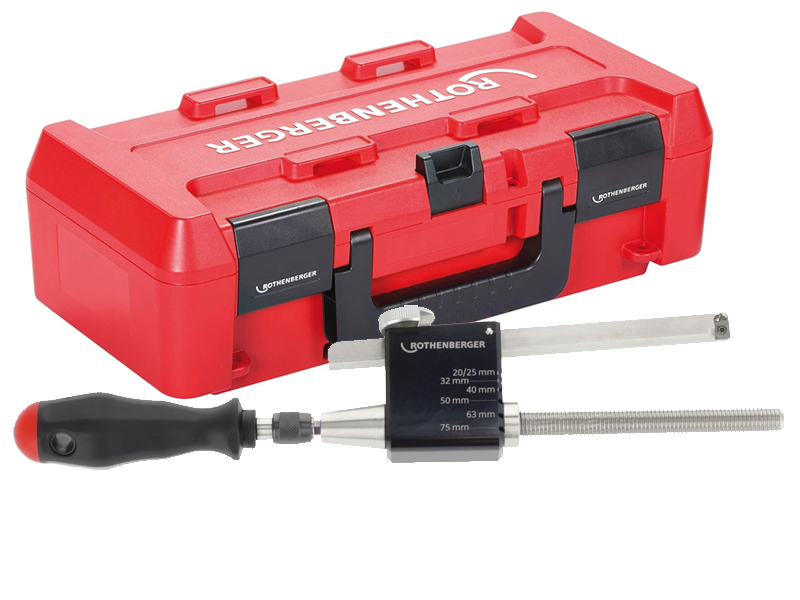 Rothenberger raschiatore Roscraper 75 per interno ed esterno di tubi in plastica, 20-75mm