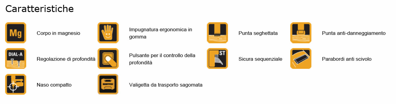 Chiodatrice a stecca F33PT-E Bostitch dettagli