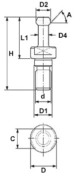 schema tecnico tirante forato non forato LTF