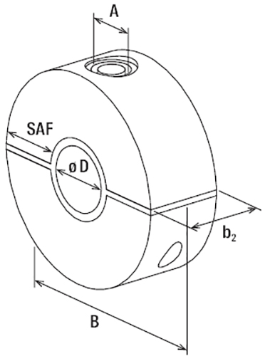 Schema tecnico collare KFT Fischer