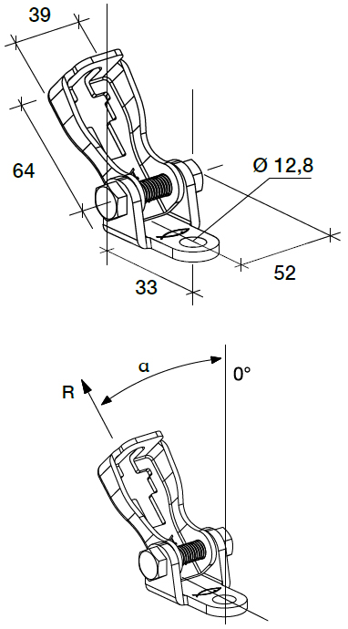 Schema tecnico connettore S-VA Fischer