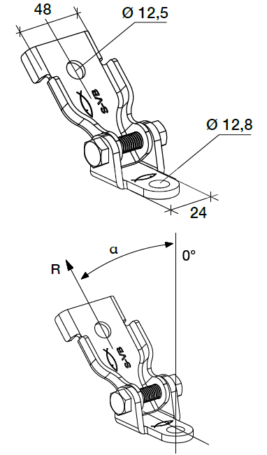 Schema tecnico connettore S-VB Fischer