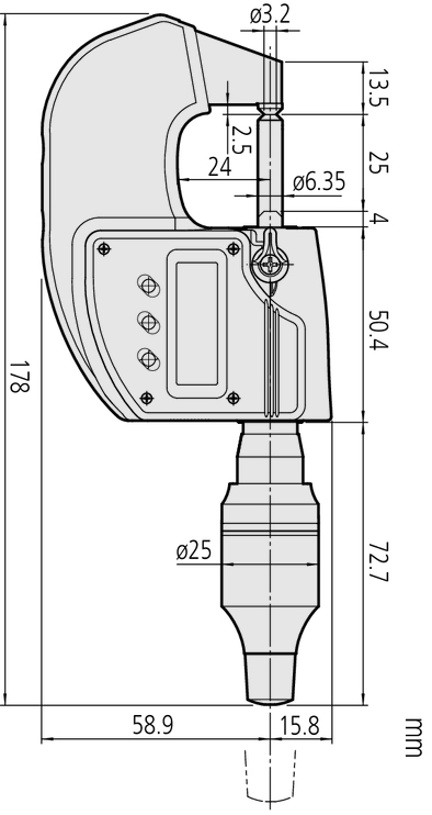 misure micrometro 293-100-10 Mitutoyo