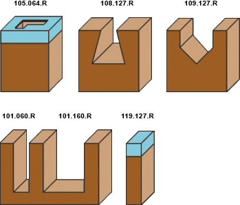 schema kit frese per legno Klein