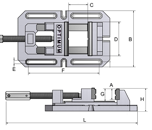 schema morsa trapano colonna BSI 100 LTF Optimum