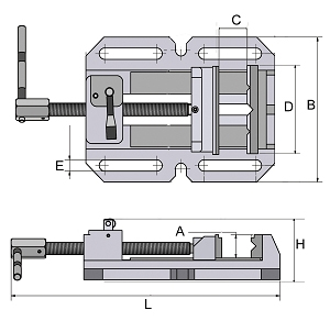 schema morsa trapano colonna BSI-Q 200 LTF Optimum