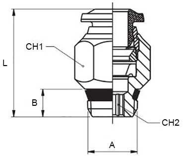 Raccordi a Y orientabili maschio cilindrico Aignep 50326 per aria compressa  (10pz) [5032600003]