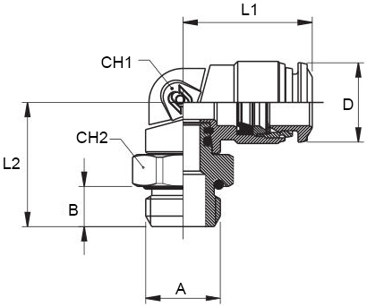 Raccordi a Y orientabili maschio cilindrico Aignep 50326 per aria compressa  (10pz) [5032600003]
