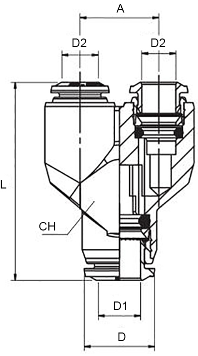 Schema raccordo Aignep 50310