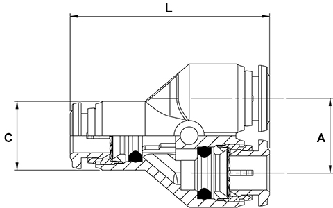 Schema raccordo Aignep 60310X