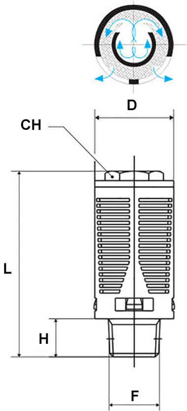 Schema silenziatore Aignep 7080