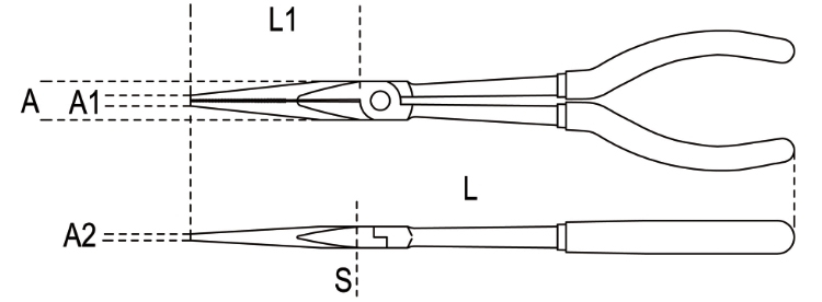 Schema Tecnico pinza Beta 1009L/A