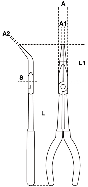 Schema Tecnico pinza Beta 1009L/B