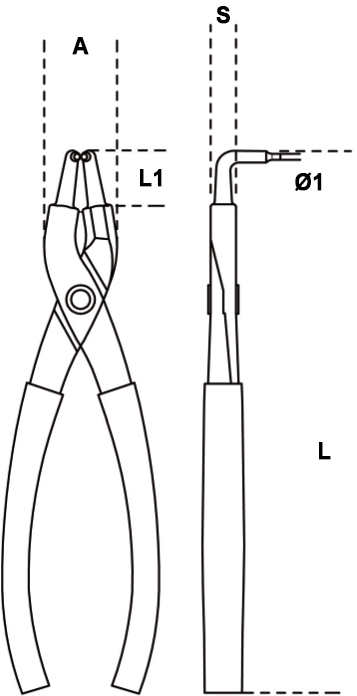 Schema Tecnico pinza Beta 1034