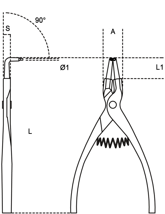 Schema Tecnico pinza Beta 1038